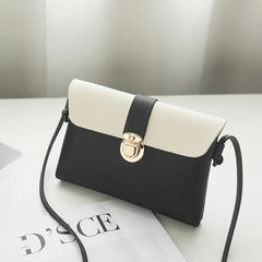 Women PU Leather Shoulder Bags Girls Brief Flap Casual Messenger Bags