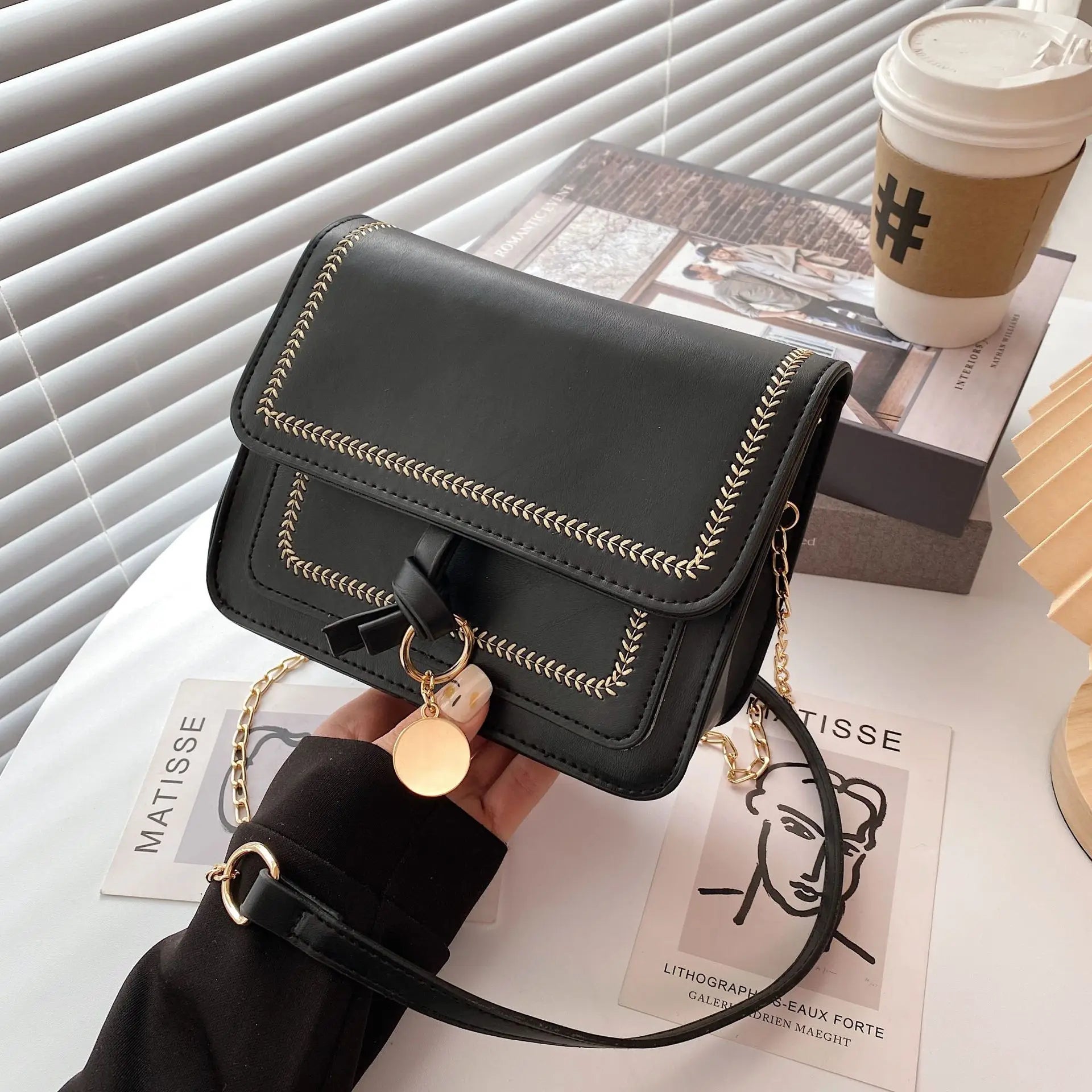 Women's Pu Leather Shoulder Bags Flap Ladies Casual Messenger Bags