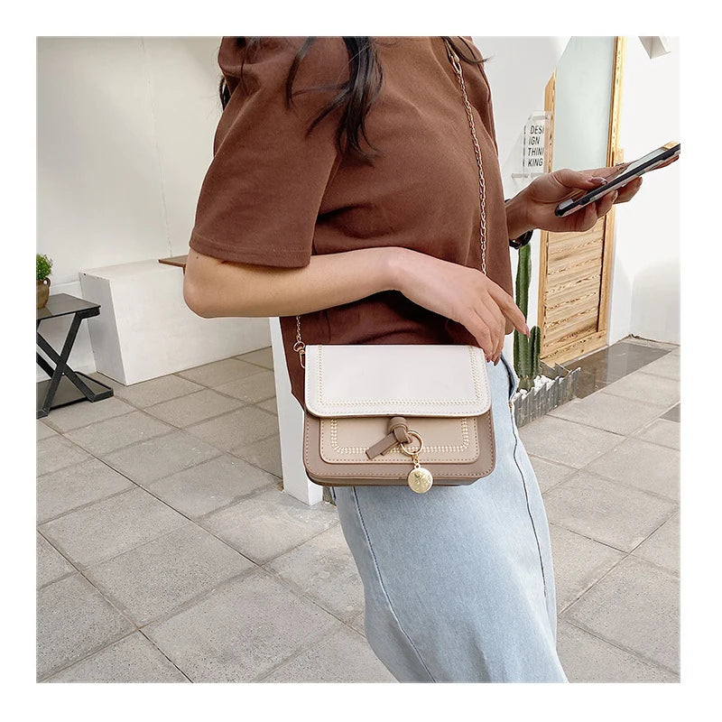 Women's Pu Leather Shoulder Bags Flap Ladies Casual Messenger Bags