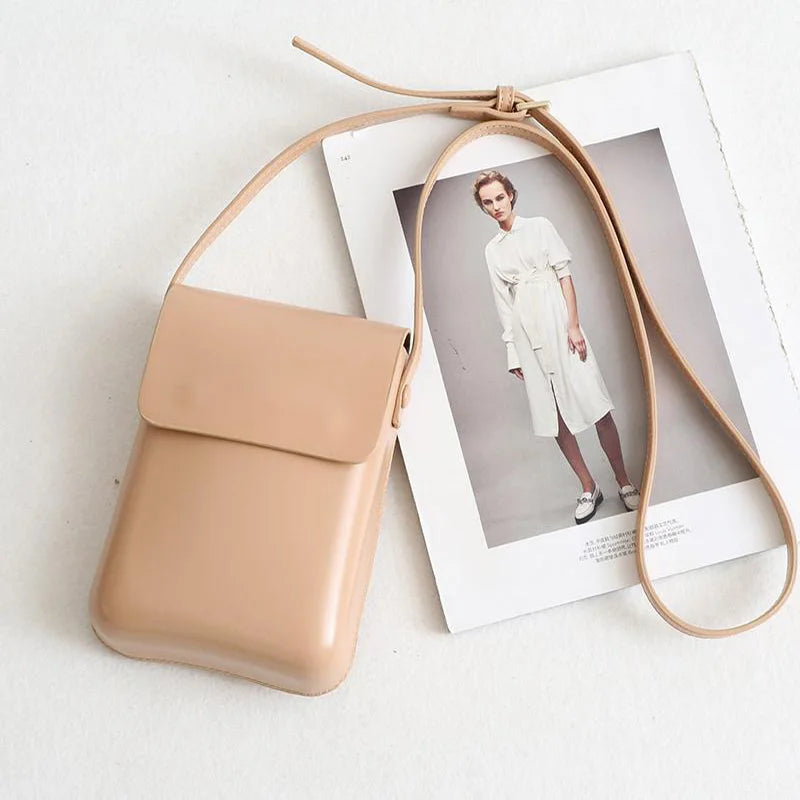 Arrive Mini Shoulder Bag Pu Leather Messenger Girls Mobile Phone Brief Crossbody