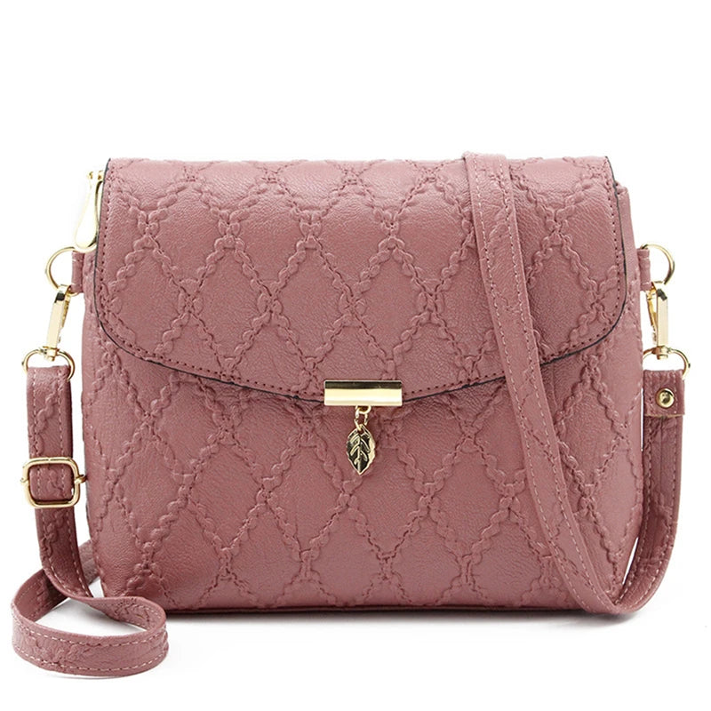 Pink Quilted Dream Messenger Bag for Women