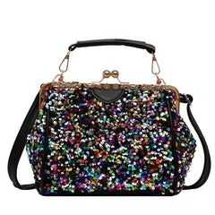 Women's Sequin Crossbody Bag Shimmery Summer Handbag