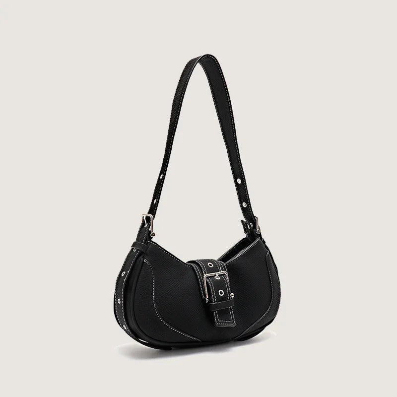 Plush & PU Leather Shoulder Bag Sweet Clutch Tote