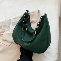 Retro Large-capacity Suede Shoulder Bag for Women