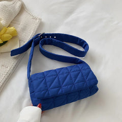 Plaid Shoulder Bag for Women Adjustable Strap Crossbody Bag