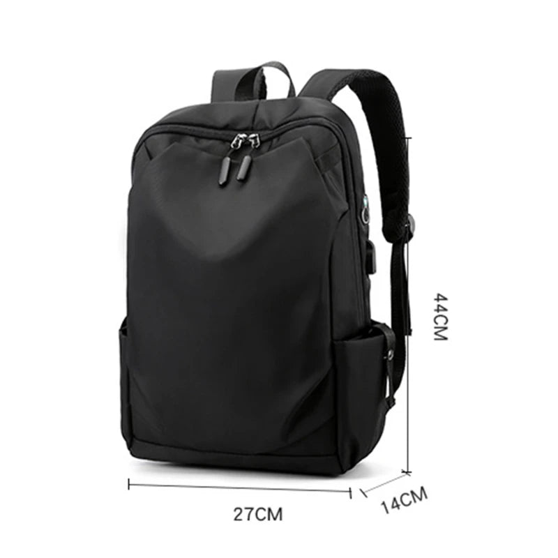 Men's Waterproof Business Backpack USB Charging Rucksack