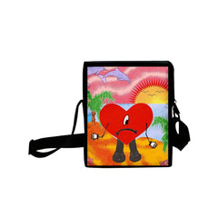 Bad Bunny Crossbody Bag Kids Casual Cartoon School Bag