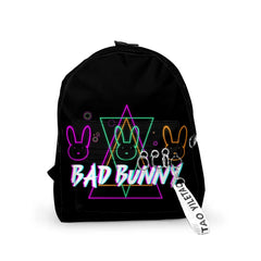 Bad Bunny Primary School Backpack Men Women Waterproof Laptop Travel Bag
