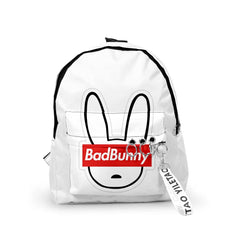 Bad Bunny Primary School Backpack Men Women Waterproof Laptop Travel Bag