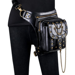 Steampunk Retro Shoulder Bag Outdoor Phone Chain Waist Fanny Pack