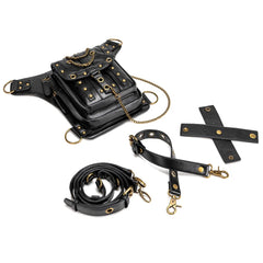 Steampunk Retro Shoulder Bag Outdoor Phone Chain Waist Fanny Pack