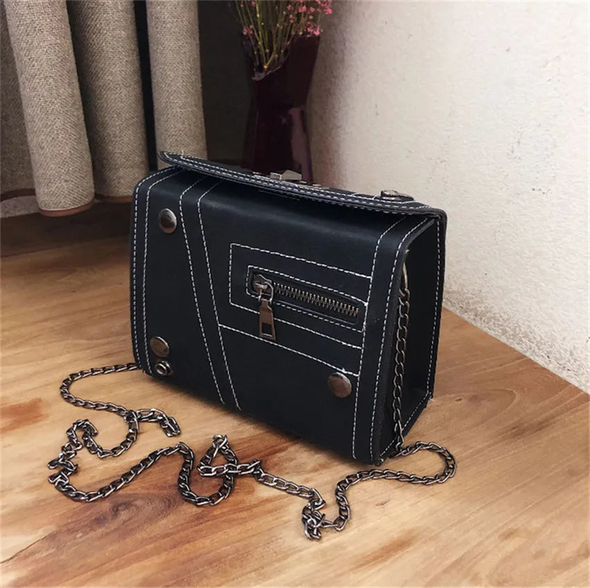 Single Shoulder Small Square Bag Chain Women Bag