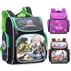 3D Dinosaur School Backpack for Boys Kids
