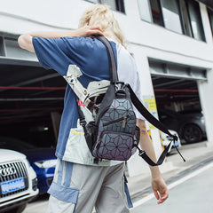 Luminous Shoulder Bag Crossbody Sling Tote Chest Bag for Women