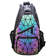Luminous Shoulder Bag Crossbody Sling Tote Chest Bag for Women