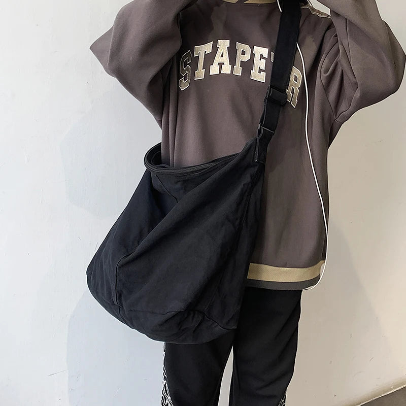 Canvas Shoulder Bag Large Capacity Handbags Female Casual Travel Bags