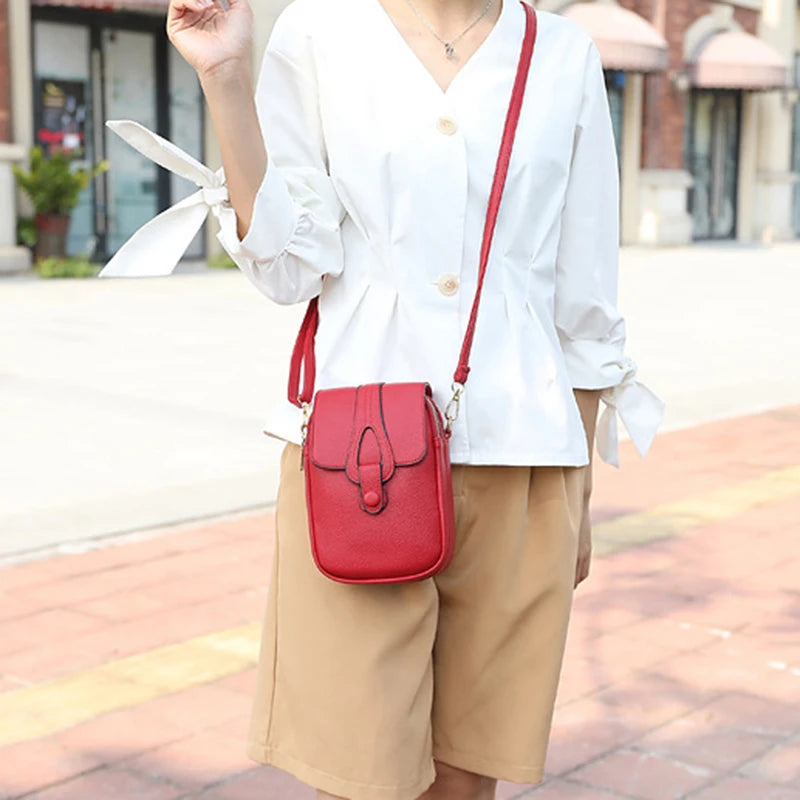 Small Solid High Ladies Phone Handbag
