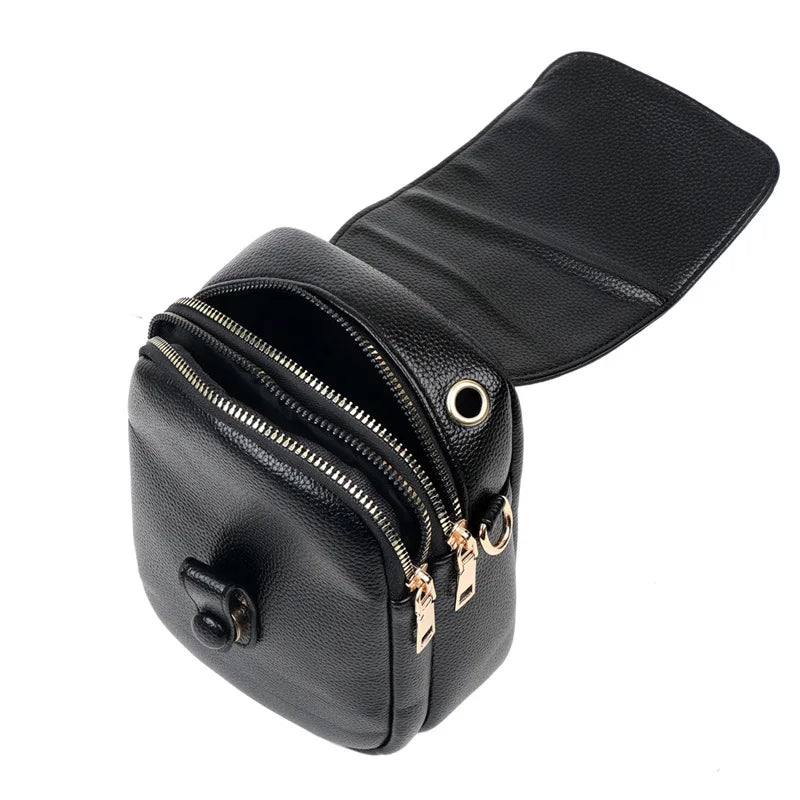 Small Solid High Ladies Phone Handbag