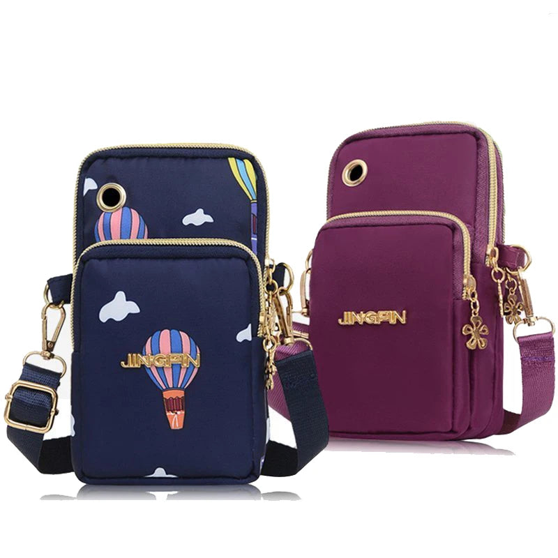 Balloon Mobile Phone Crossbody Bag for Women - Shoulder Bag with Headphone Plug