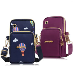 Balloon Mobile Phone Crossbody Bag for Women - Shoulder Bag with Headphone Plug