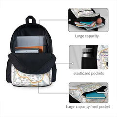 Berlin Rapid Transit Route Backpacks Men Women Anime Travel Bags