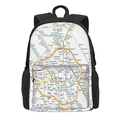 Berlin Rapid Transit Route Backpacks Men Women Anime Travel Bags