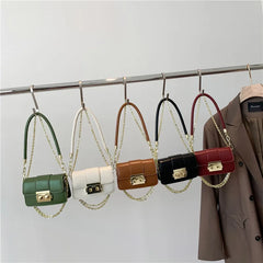 Small Flap Women's Crossbody Bag Pu Leather Casual Ladies Handbags
