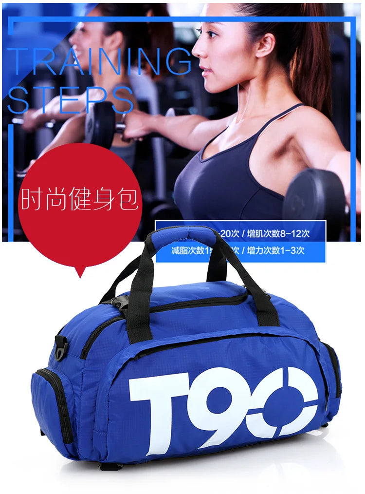 Women's Gym Bag with Shoe Compartment Waterproof Sports Bag for Fitness Yoga