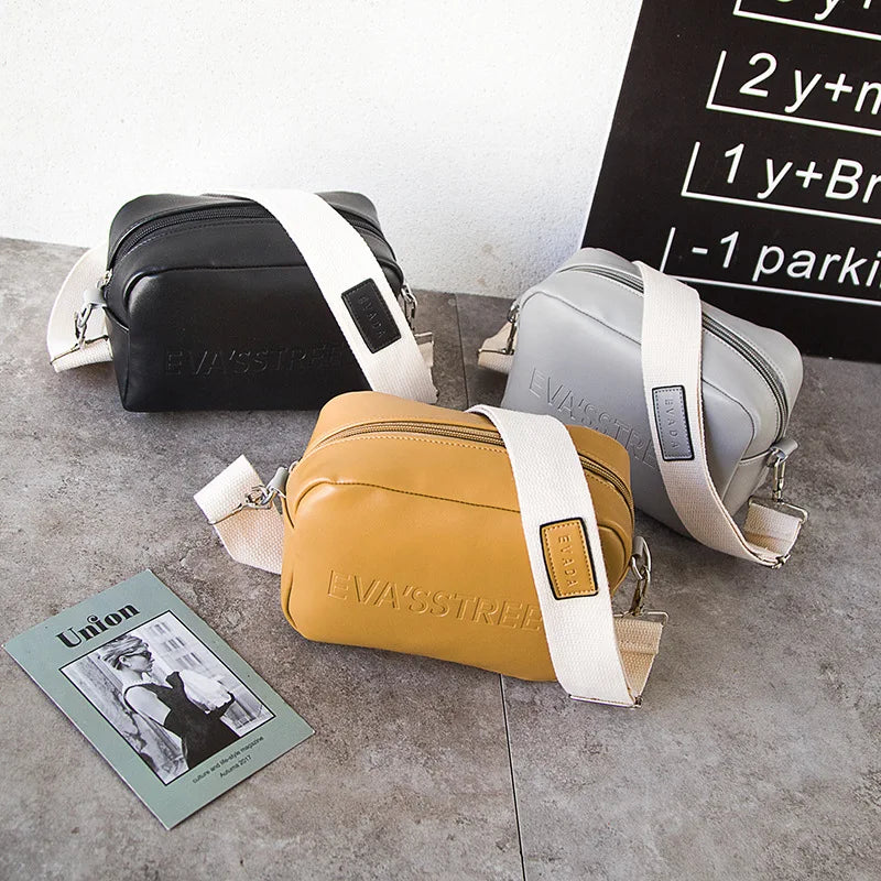 Leather Women Bag Ladies Shoulder Messenger Bags Handbag Letter Flap