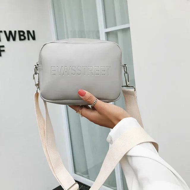 Leather Women Bag Ladies Shoulder Messenger Bags Handbag Letter Flap
