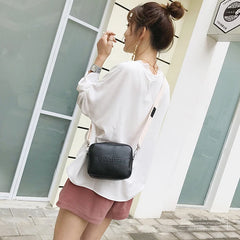 Leather Women Bag Ladies Shoulder Messenger Bags Handbag Letter Flap