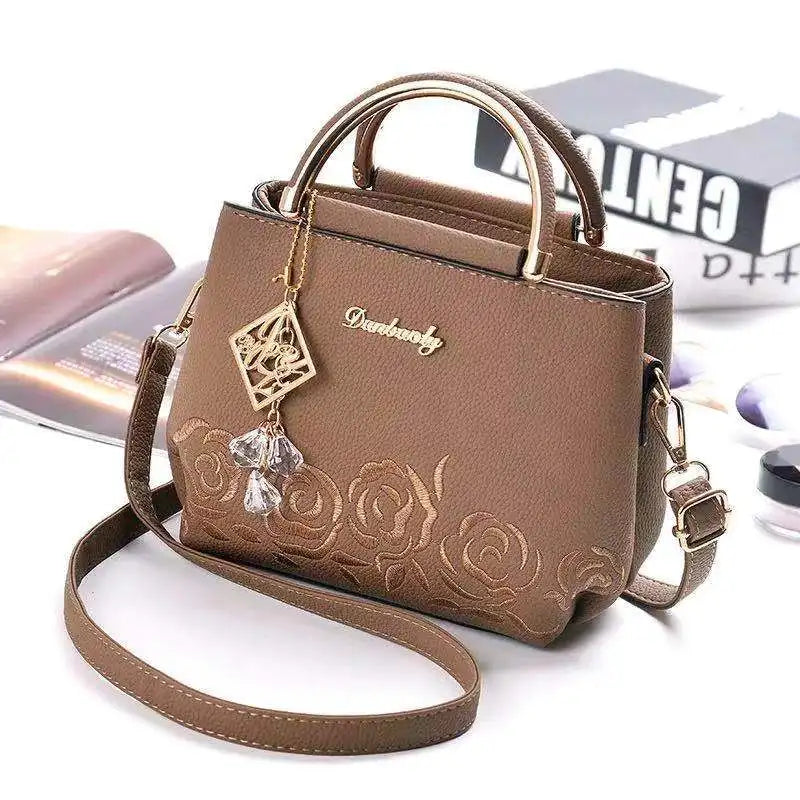 Embroidered Shoulder Bag Autumn High Messenger Handbag