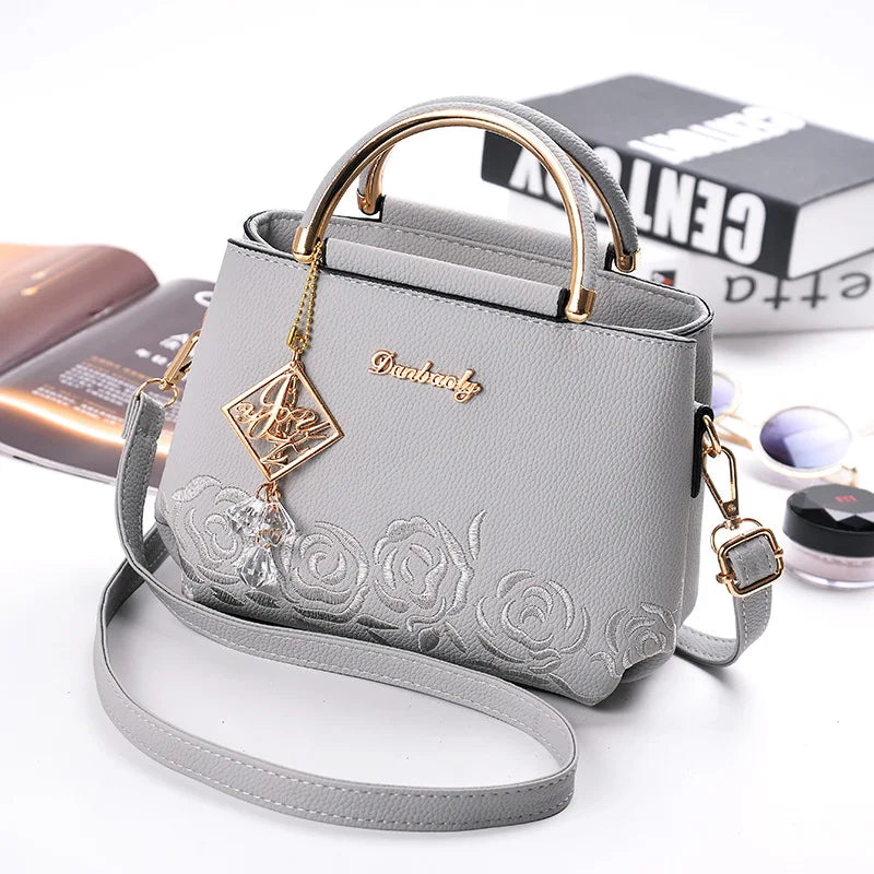 Autumn Embroidery Shoulder Bag Hot Women High Messenger Handbag