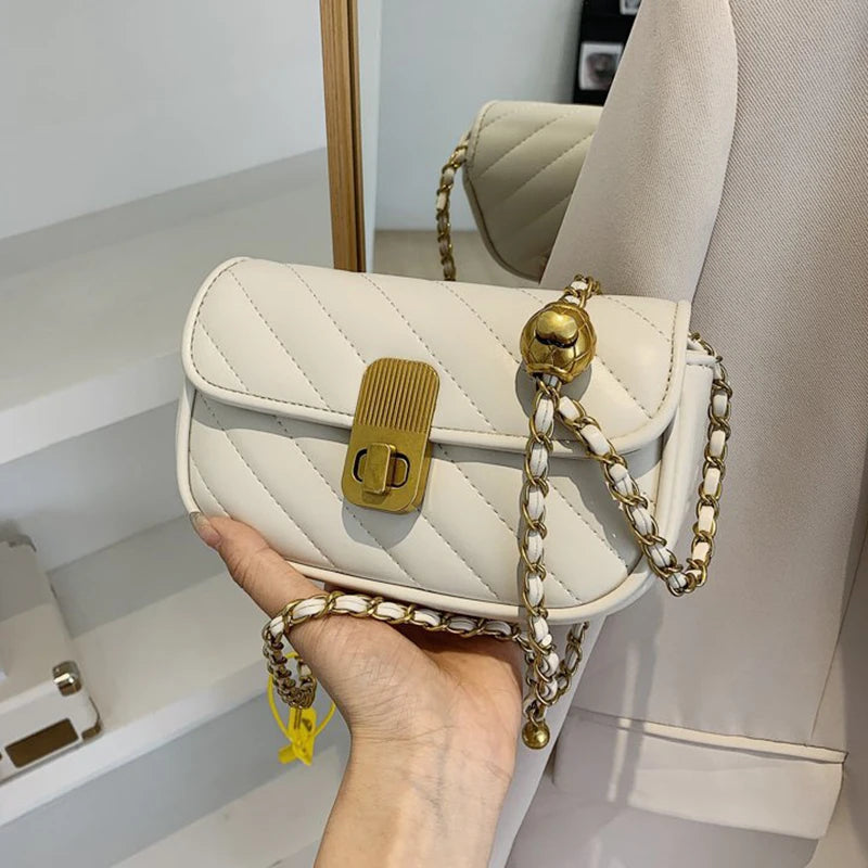 Green Crossbody Bag Small Flap Pu Leather Handbag