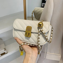 Green Crossbody Bag Small Flap Pu Leather Handbag
