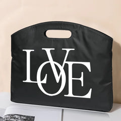 Briefcase Office Document Material Storage Bag Text Printed Business Laptop
