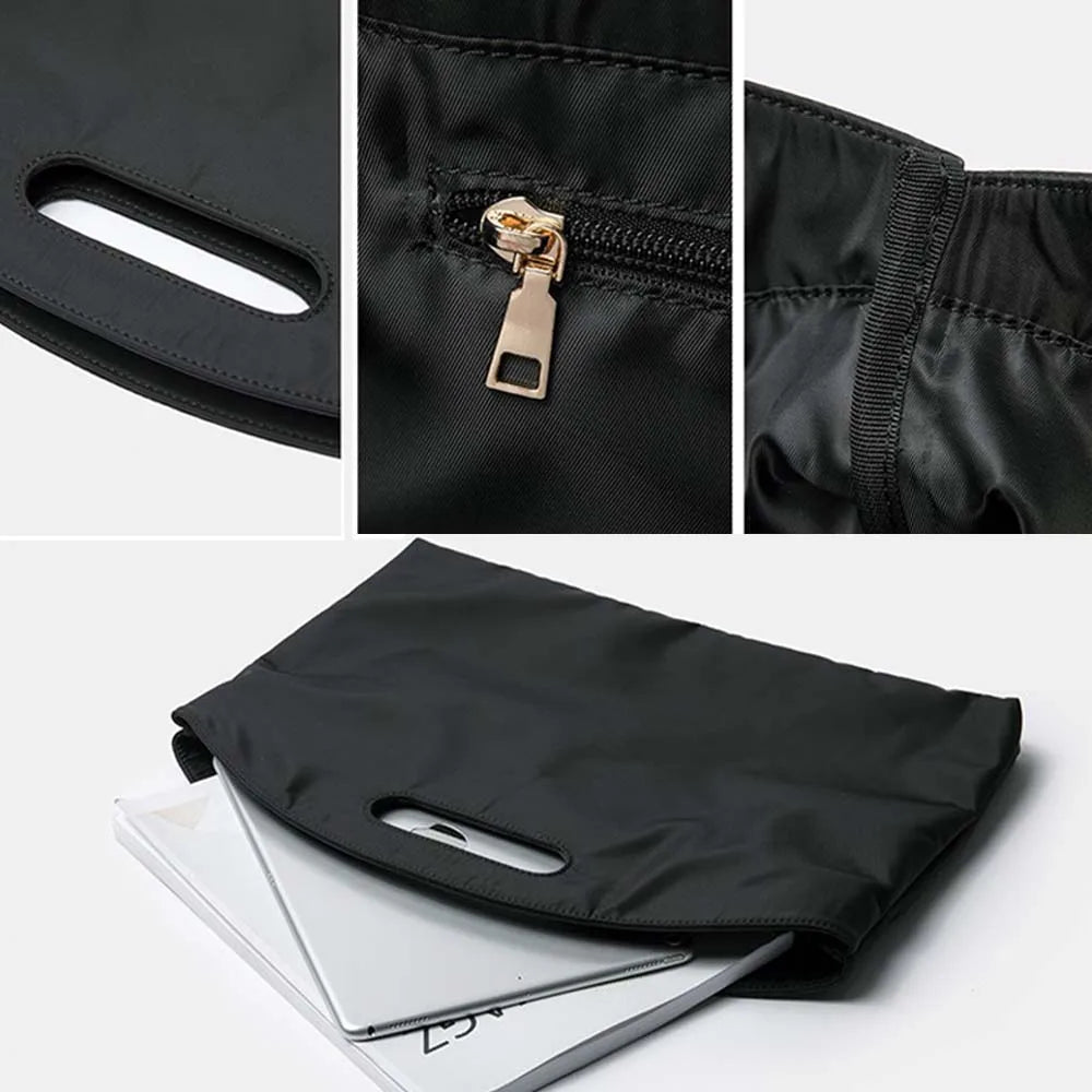 Briefcase Office Document Material Storage Bag Text Printed Business Laptop