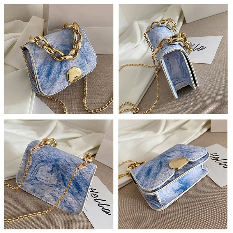 British Small Square Women's Handbag