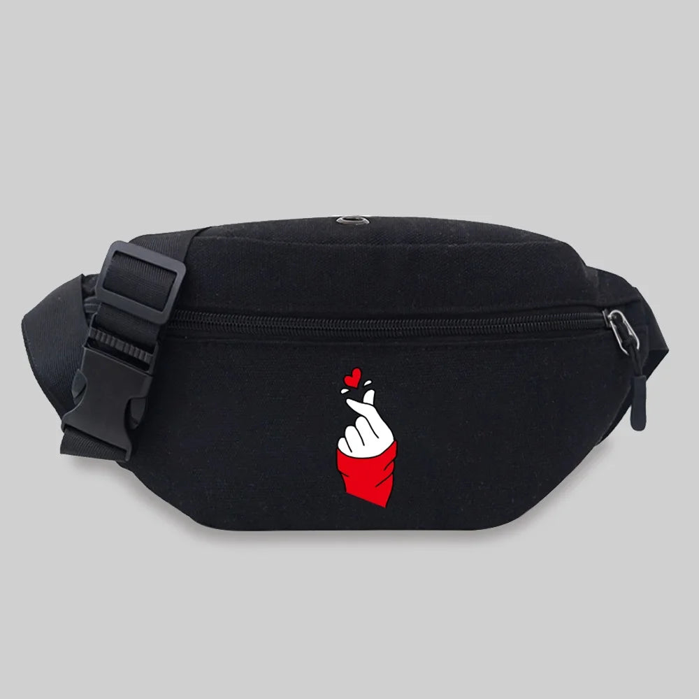 Unisex Waist Bag Student Chest Messenger Fanny Pack