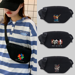 Unisex Waist Bag Leisure Fanny Pack Messenger Chest Student Bum Bag