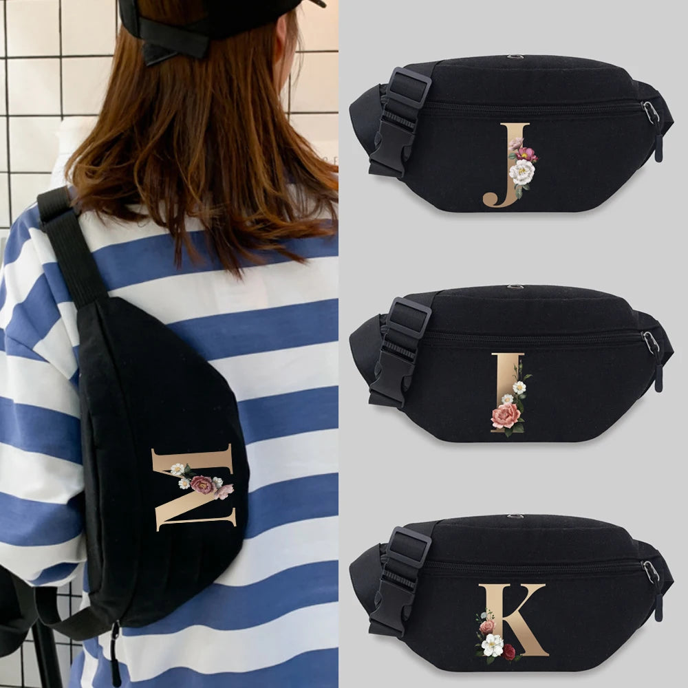 Unisex Waist Bag Leisure Fanny Pack Letter Series Styles