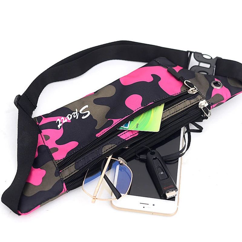 Dark Grain Camo Bum Bag - Unisex Fanny Pack