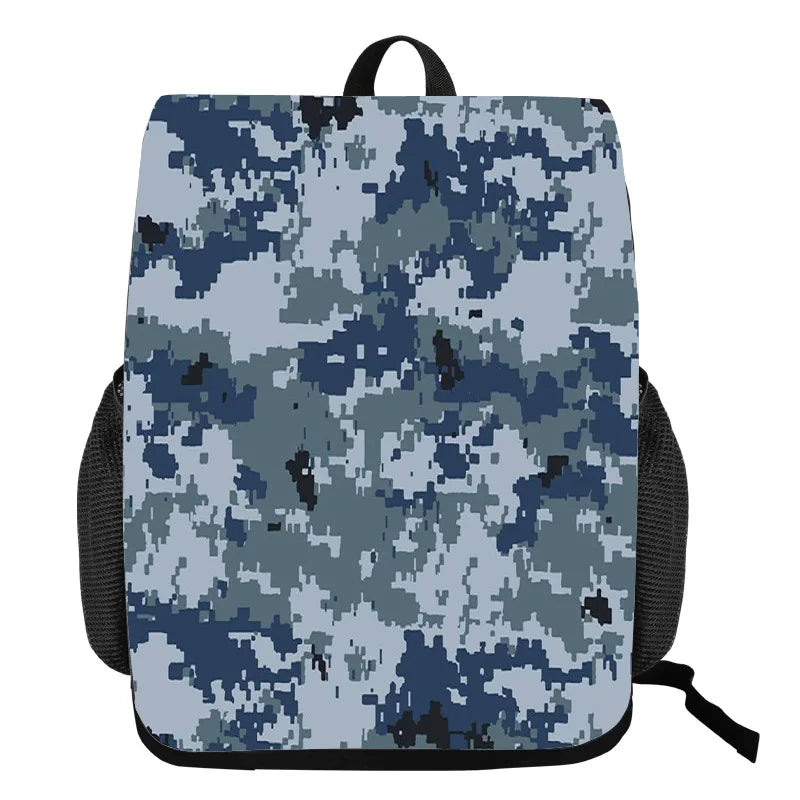 Camouflage Style Student Schoolbag Creative Change Piece Bundle Bag Polyester La