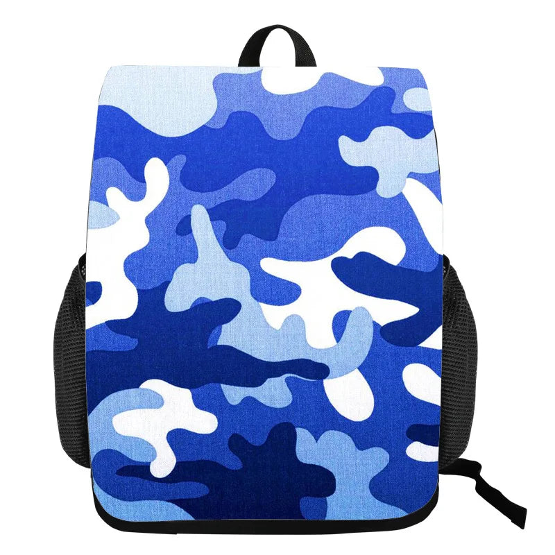 Camouflage Style Student Schoolbag Creative Change Piece Bundle Bag Polyester La