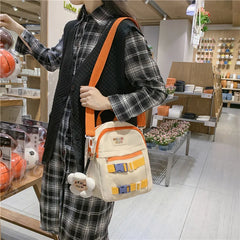 Candy Clip Women Backpacks Waterproof Nylon Schoolbags