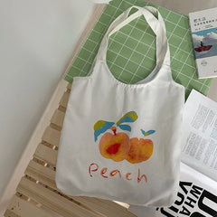 Canvas Bag Women's Shoulder Bag Fresh Literary Female Student Cloth Bag