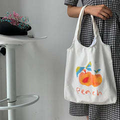 Canvas Bag Women's Shoulder Bag Fresh Literary Female Student Cloth Bag