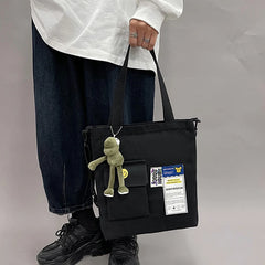 Canvas Bags Female Student Handbags Book Bags Style Large-capacity Messenger Bag