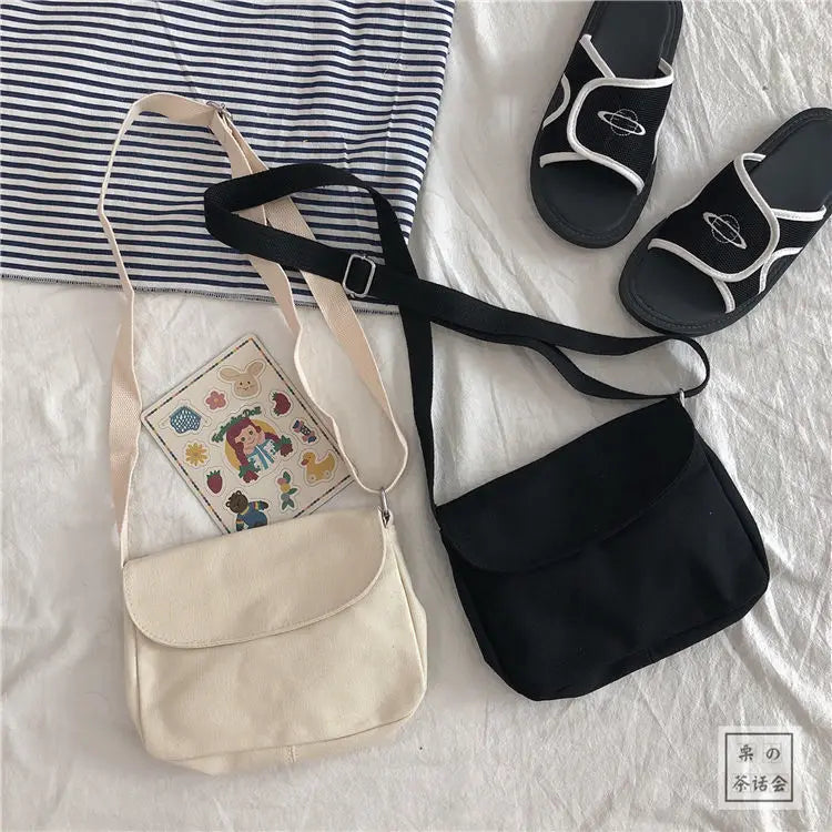 Canvas Female Shoulder Bag Unisex Casual Ladies Messenger