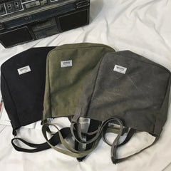 Canvas Messenger Bag Sports Backpack Large Shoulder Satchel